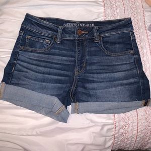 American Eagle mid rise jean shorts